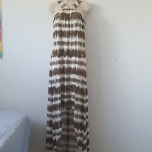 Michael Kors maxi high low dress